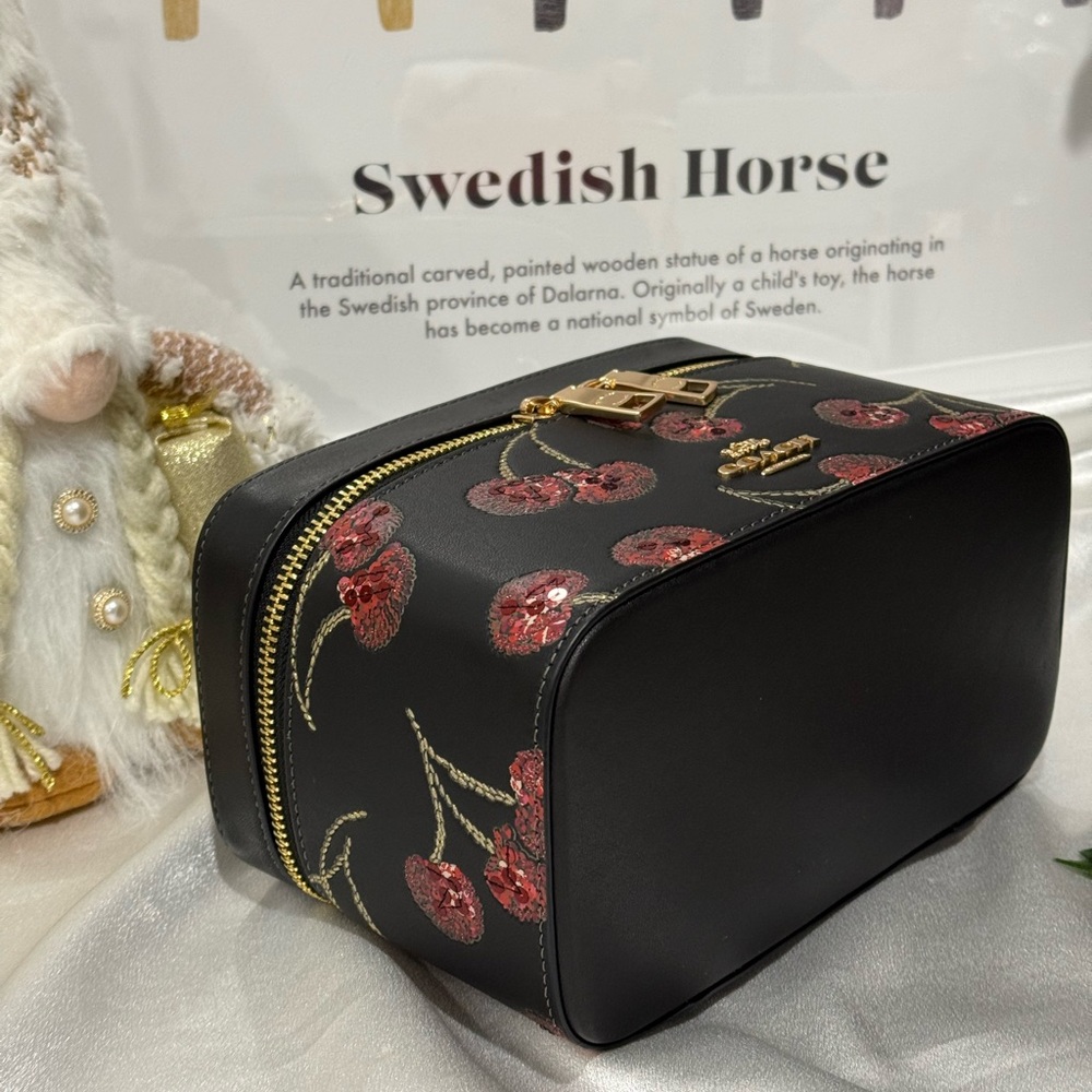 COACH Cosmetic Bags & Cases  cherry print pattern - Picture 8 of 11